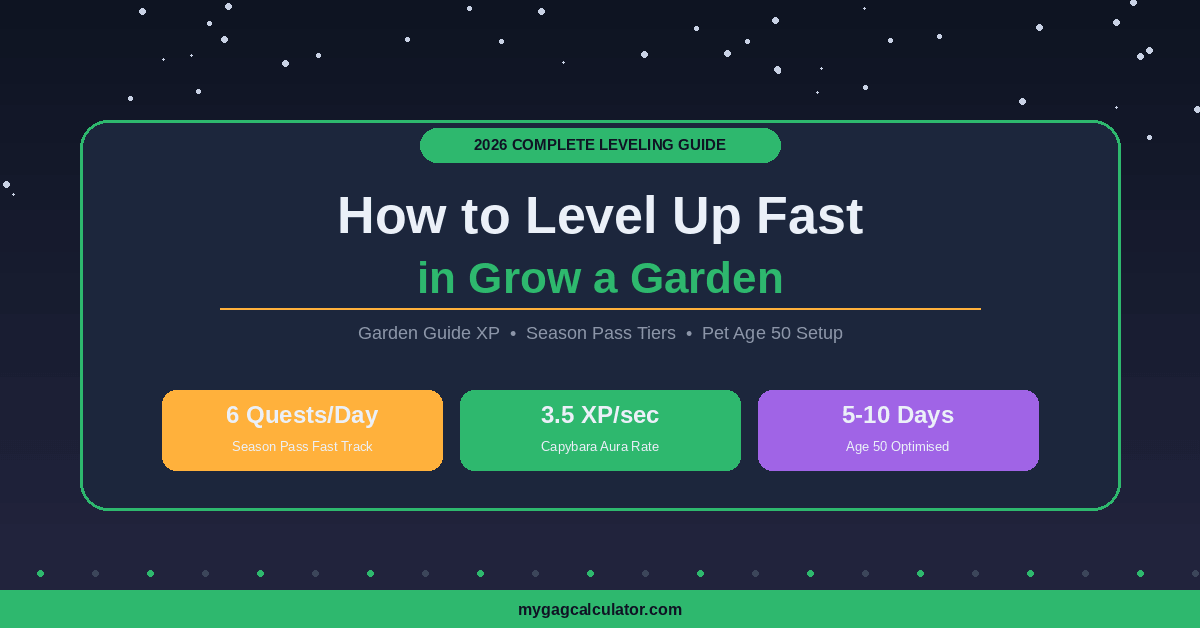How to level up fast in Grow a Garden