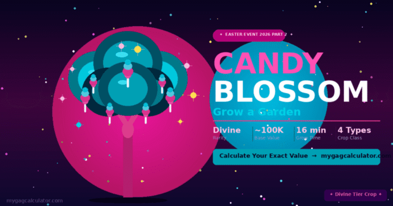 Candy Blossom Grow a Garden (Roblox): How to Get, Value and Mutations
