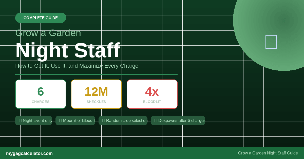 Grow a garden night staff
