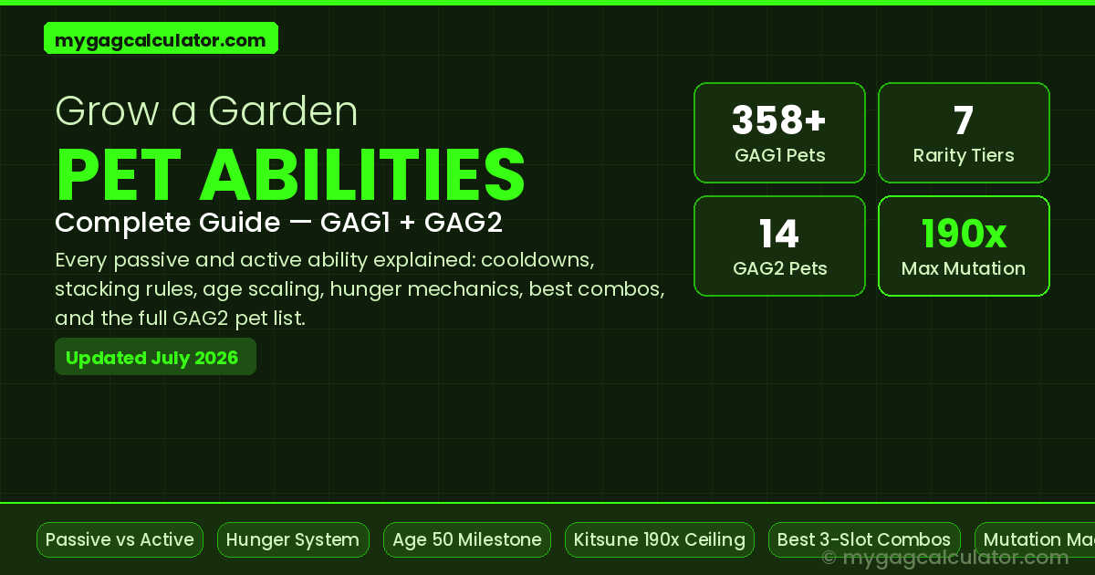 Grow a Garden pet abilities