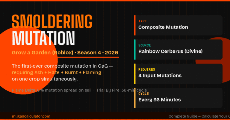 Smoldering Mutation Grow a Garden: Complete Guide