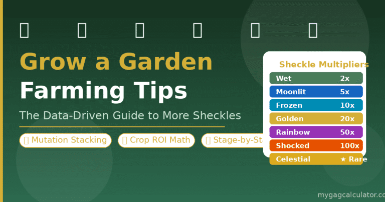 Roblox Grow a Garden Farming Tips: Stage-by-Stage Sheckles Strategy