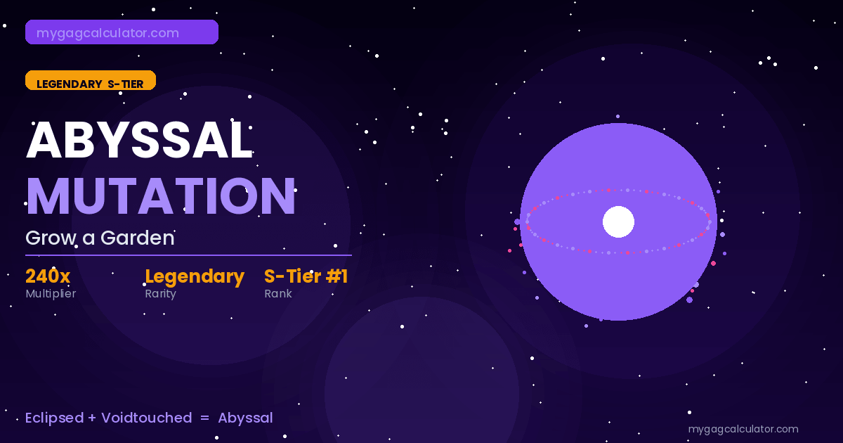 Grow a Garden abyssal mutation