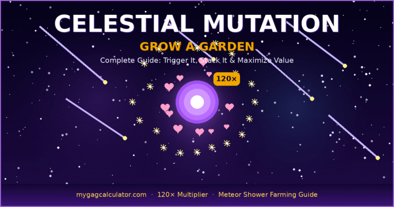 Celestial Mutation Grow a Garden: How to Get, Stack & Maximize