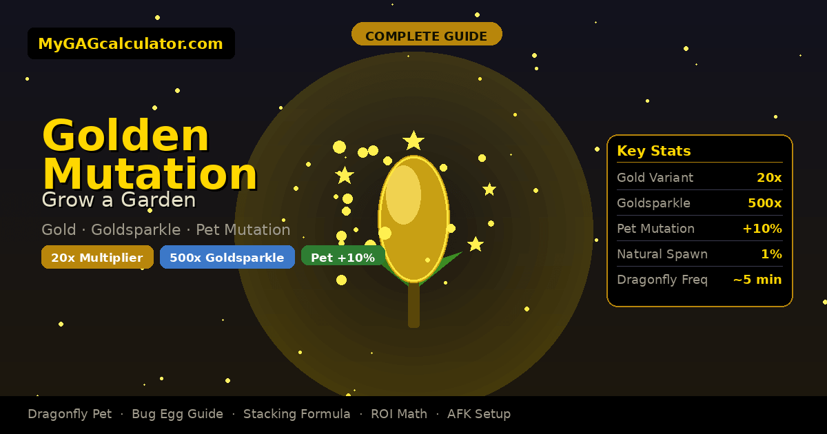 Golden Mutation Grow a Garden