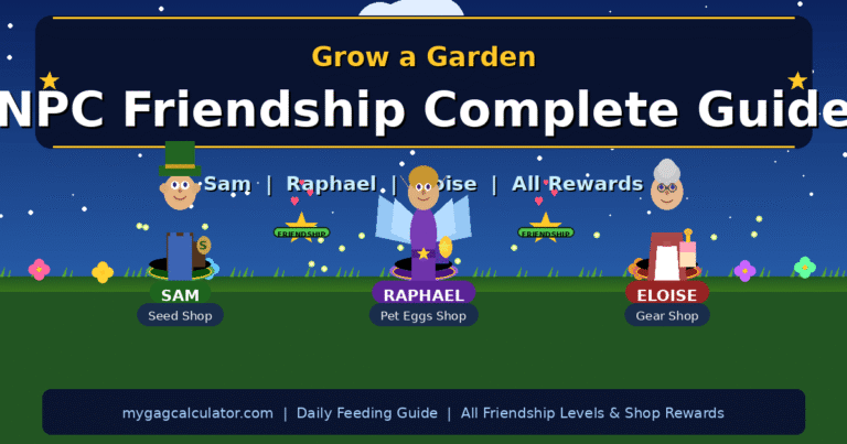 Grow a Garden NPC Friendship: Complete Guide (Roblox)