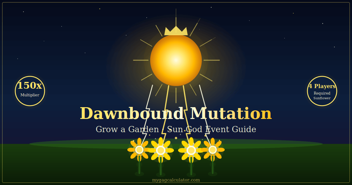 Grow a Garden Dawnbound Mutation