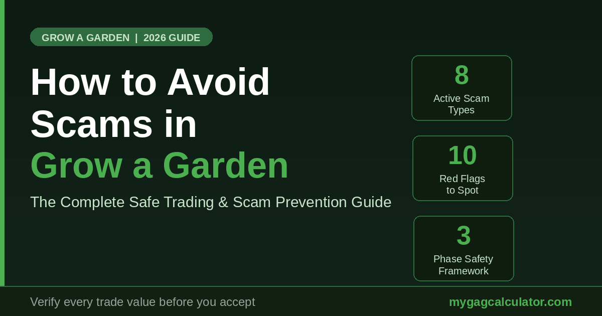 Grow a Garden Scam Prevention