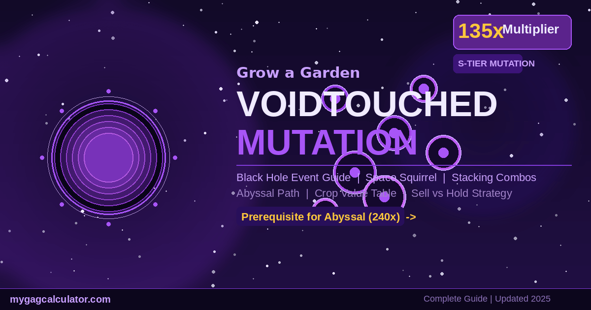 Grow a Garden Voidtouched Mutation
