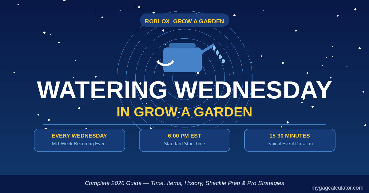 Grow a Garden Watering Wednesday