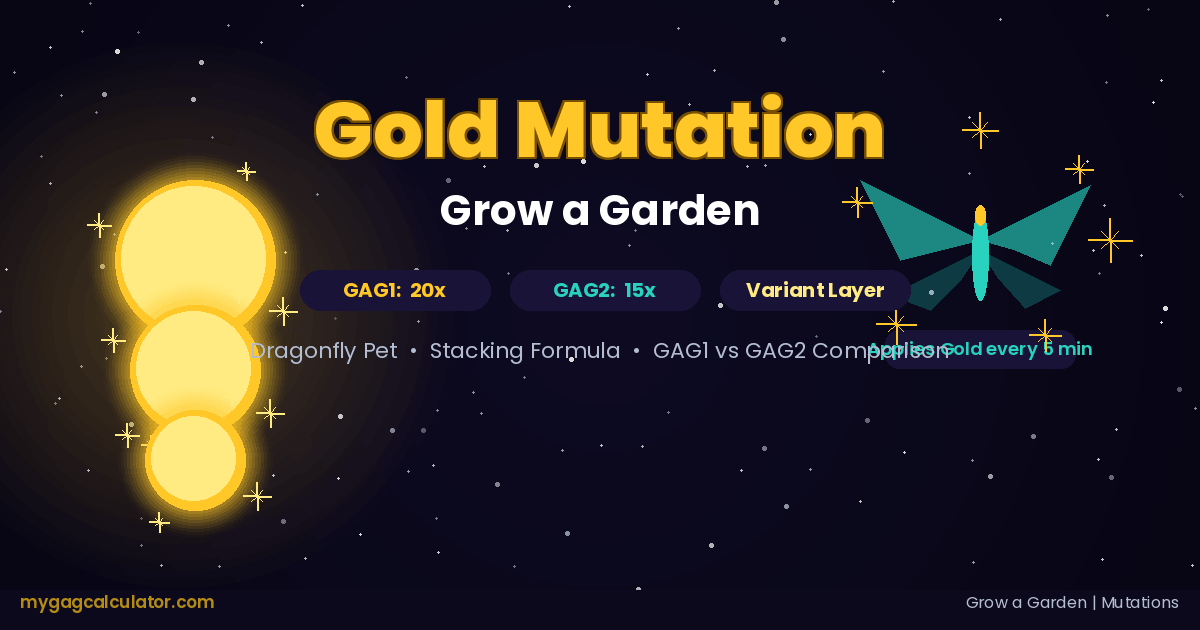 Gold mutation Grow a Garden