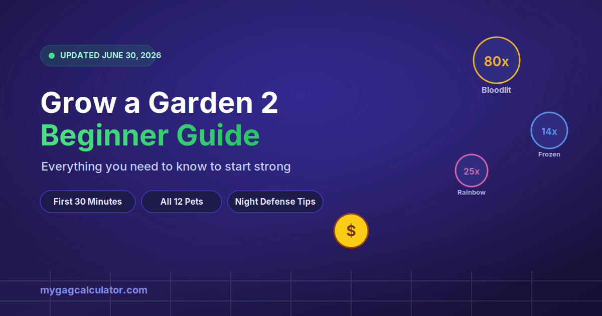 Grow a Garden 2 beginner guide