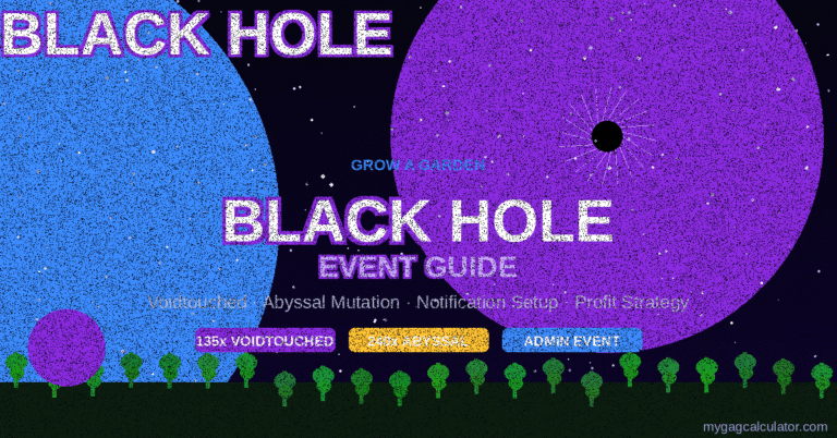 Grow a Garden Black Hole Event (Roblox): Complete Guide