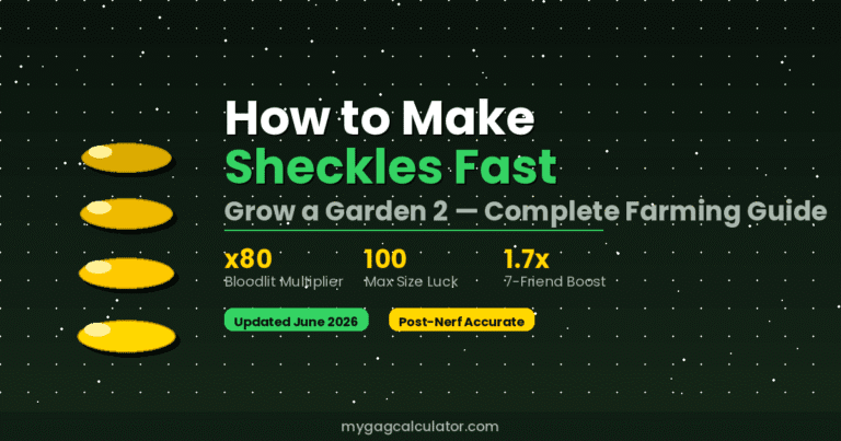 How to Make Sheckles Fast in Grow a Garden 2: Secret Methods (2026)