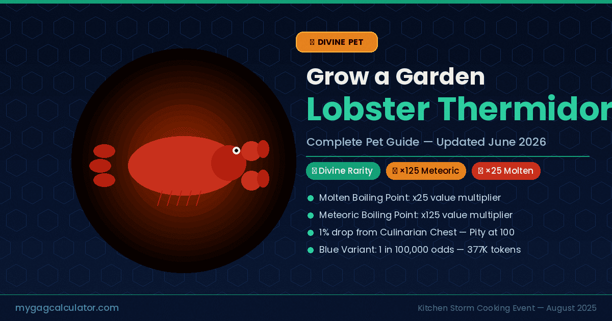 Grow a Garden Lobster Thermidor