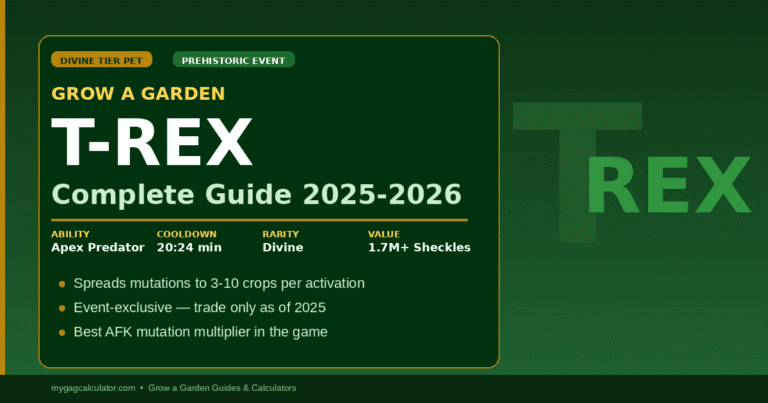 Grow a Garden T-Rex: Ability, Value & Best Strategies