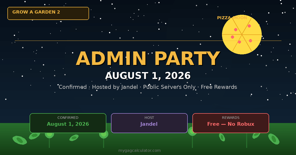 Grow a Garden 2 Admin Party