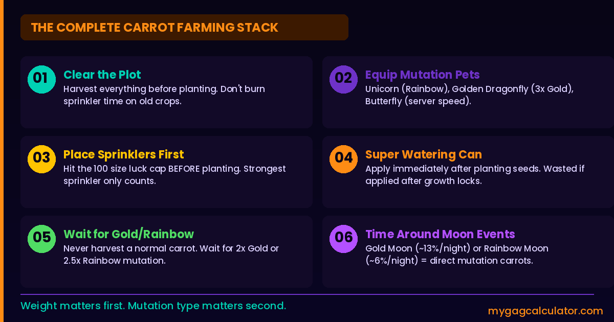 Grow a Garden 2 Biggest Carrot complete farming stack