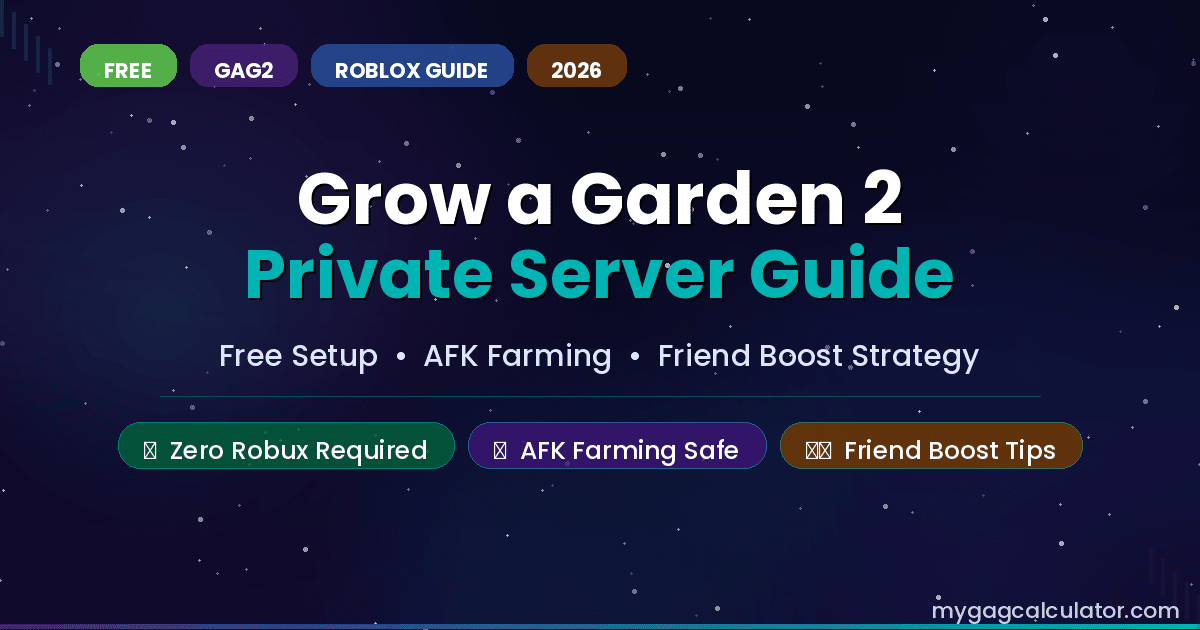 Grow a Garden 2 Private Server